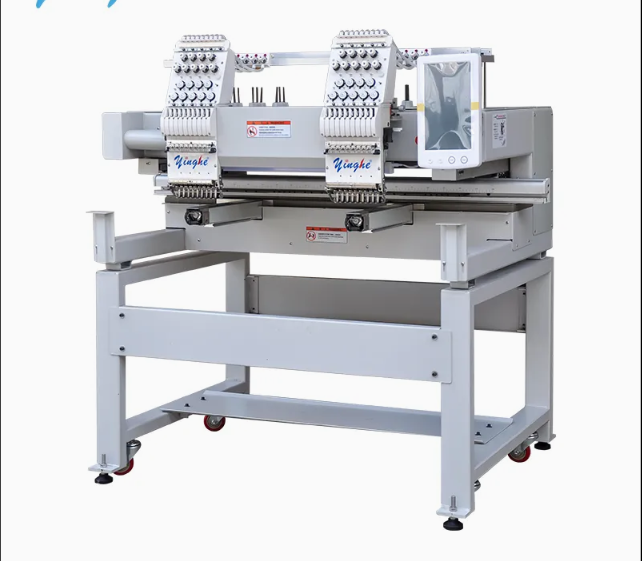 Machine Automatic*Cap*T-Shirt*Computerized 2 Heads 9 Needles Embroidery