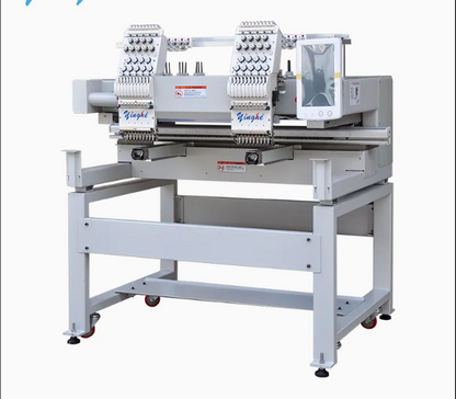 Machine Automatic*Cap*T-Shirt*Computerized 2 Heads 9 Needles Embroidery