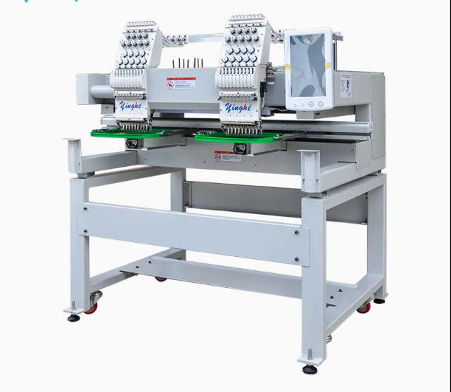 Machine Automatic*Cap*T-Shirt*Computerized 2 Heads 9 Needles Embroidery