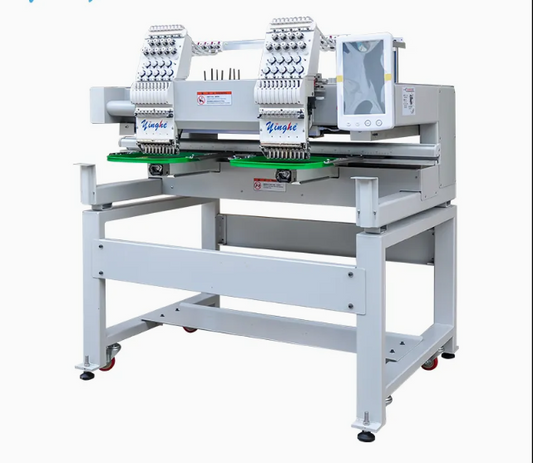 Machine Automatic*Cap*T-Shirt*Computerized 2 Heads 9 Needles Embroidery